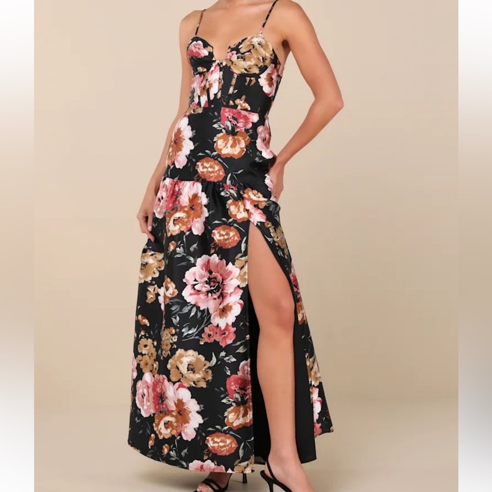 Lulu's Black and Pink Dress